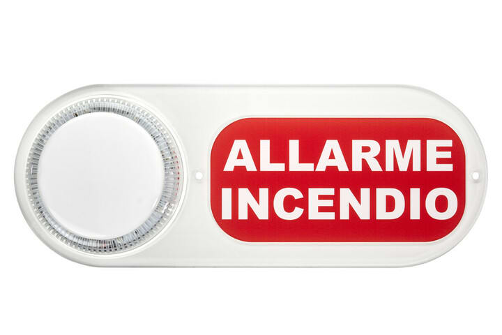 URMET SPA UTD1043/054 PLEXIGLASS ALLARME INCENDIO