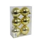 GIOCOPLAST NATALE SP - GCP39008510 6/80 6 SFERE D.80 IN SCATOLA ORO LISCE