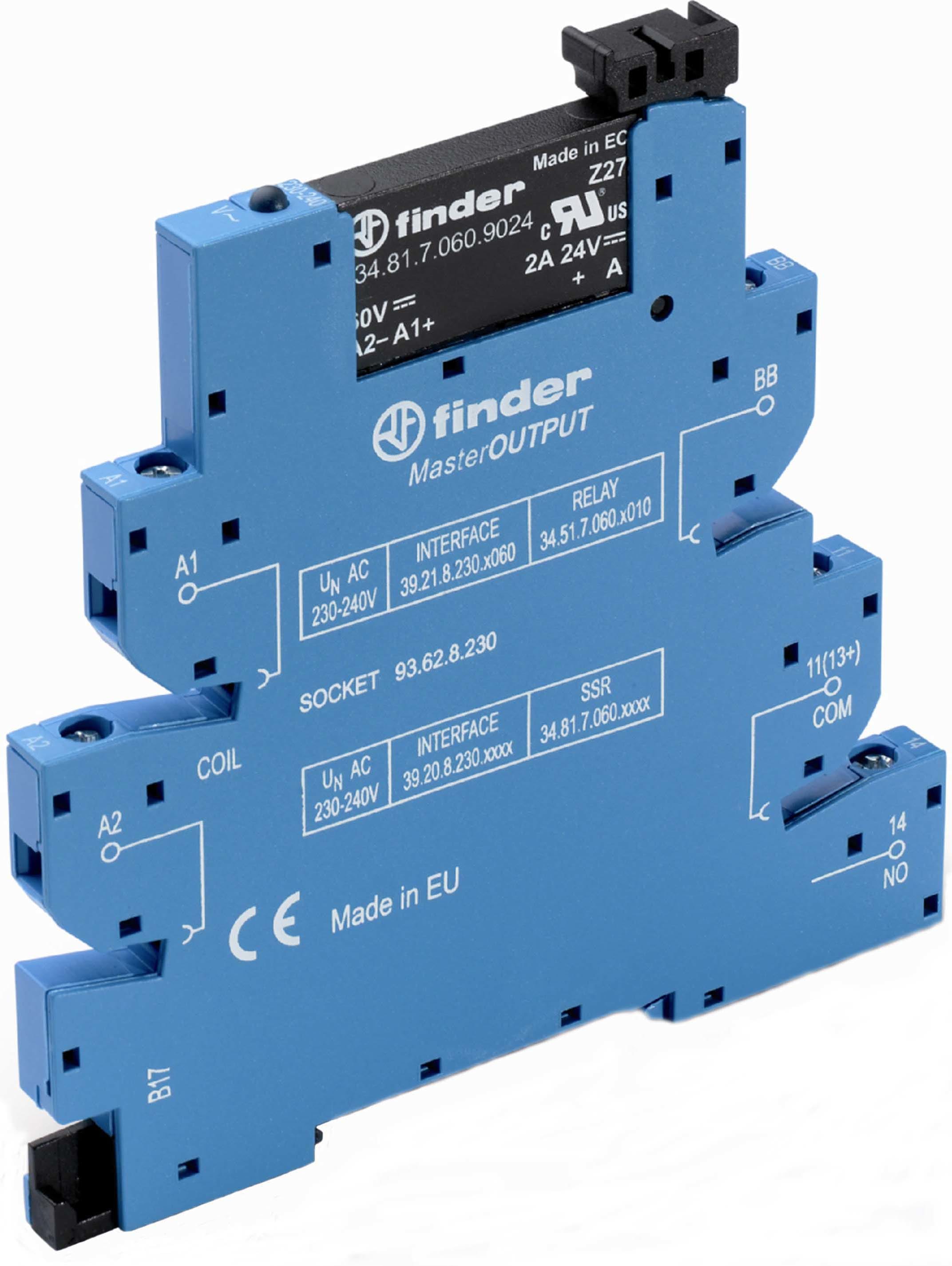 FINDER SPA - FIN392082309024 MASTEROUTPUT INTERFACCIA SSR 1NO MORS.BU