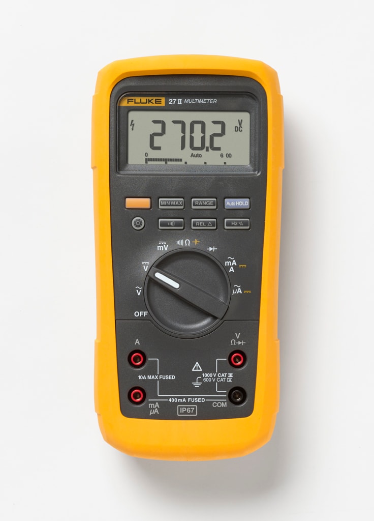 FLUKE ITALIA SRL FLK3947770 27-II MULTIMETRO 1000V, 10A AC/DC, IP67