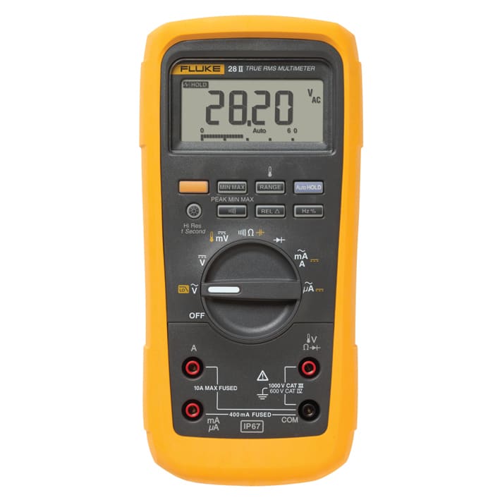 FLUKE ITALIA SRL FLK3947820 28-II MULTIMETRO TRMS, 1000V, TEMP, IP67