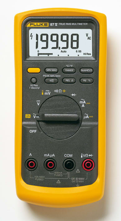 FLUKE ITALIA SRL FLK3947858 87-5 MULTIMETRO TRMS, 1000V, 10A AC/DC