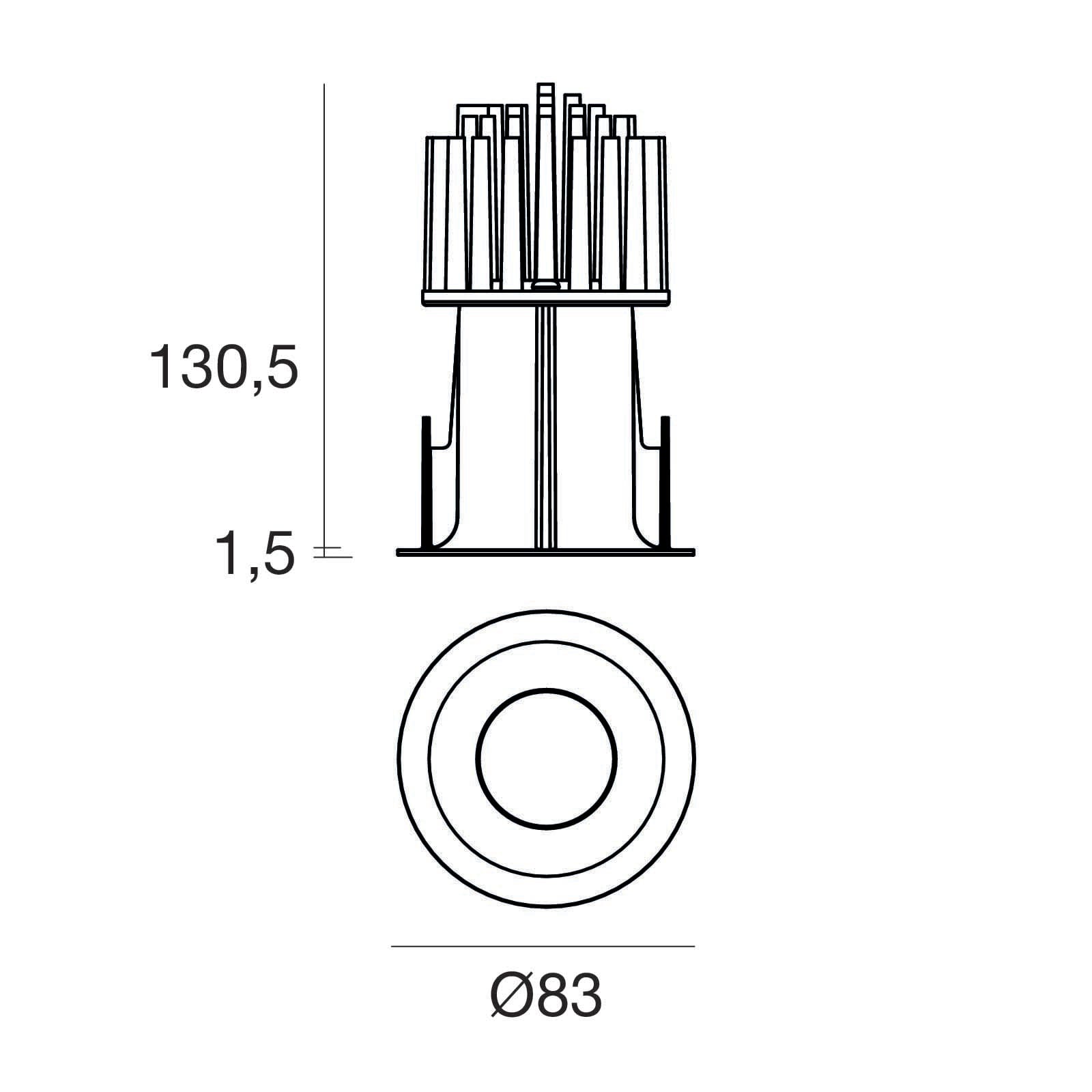 LINEA LIGHT (ILED) - ILD90565W45 QUANTUM 68 1L 15W CRI80 NG