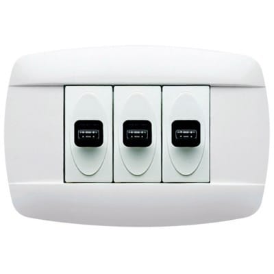 MASTER SRL - MST39RT103 MODO RETRO 3 POSTI BIANCO