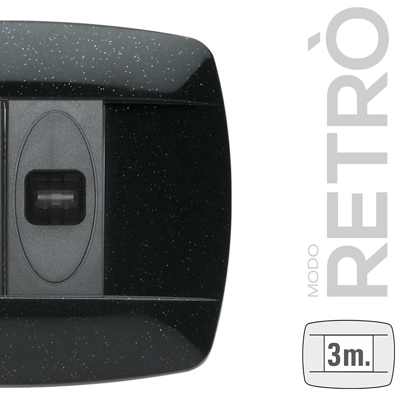 MASTER SRL MST39RT383 MODO RETRO 3 POSTI GRIGIO ANTRACITE