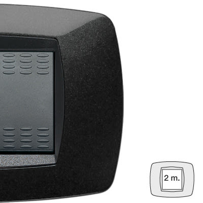 MASTER SRL - MST39TC202 MODO PLACCA 2 POSTI NERO