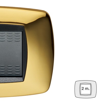 MASTER SRL - MST39TC212 MODO PLACCA 2 POSTI OTTONE