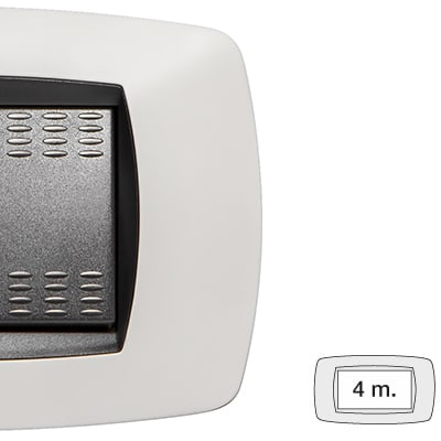 MASTER SRL - MST39TC804 MODO PLACCA 4 POSTI BIANCO OPACO