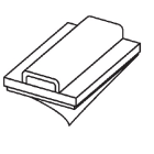 GRAFOPLAST SRL - GRA140/18MC TARGHETTA ADESIVA L=18 MM MC= 3000 PZ