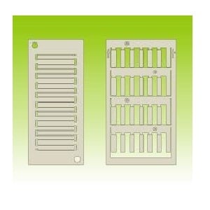 GRAFOPLAST SRL - GRASI2K02W/18N TESSERA TUBETTO CAVI LUX BIANCO 18X4 576