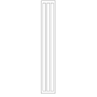 GRAFOPLAST SRL GRASI2K855W/430 STRISCIA BTICINO 430X12MM BIANCO PVC 60P