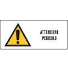 GRAFOPLAST SRL - GRALA26040F1 ATENZIONE PERICOLO - VINYL AD 70X30 18PZ