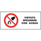 GRAFOPLAST SRL GRALA41040F1 VIETATO USARE ACQUA ...VINYL AD 70X30 18