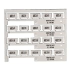 GRAFOPLAST SRL - GRASIHF44W TESSERA BIANCO PER CINTURINO 20X9 MM 240