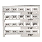 GRAFOPLAST SRL - GRASIHF44W TESSERA BIANCO PER CINTURINO 20X9 MM 240