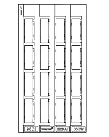 GRAFOPLAST SRL GRASI2KAF35GW T. TELERUTTORI LUX ABB SIEMENS 7X20 256P