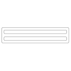 GRAFOPLAST SRL - GRASI2K804W/430 STRISCIA ADESIVA 430X10MM BIANCO PMMA 80