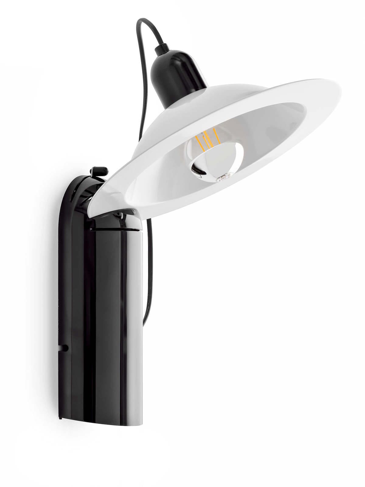 LINEA LIGHT-STILNOVO - SNV8972 LAMPIATTA LUM E27 7W NERO/B.CO