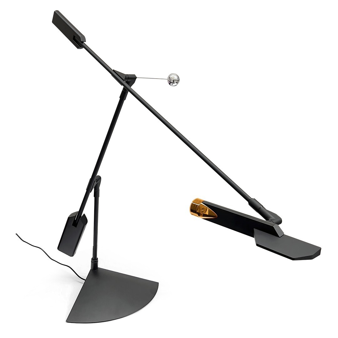 LINEA LIGHT-STILNOVO - SNV9586M HALLEY TAVOLO ANOD NERO 2700K