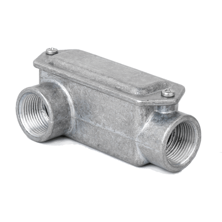 COSMEC - CSM603S-212 Scatola di infilaggio in alluminio, 2 vie una a sinistra, filettatura GAS 2"1/2, IP65