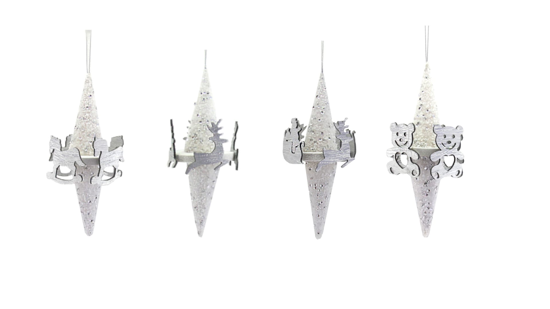GIOCOPLAST NATALE SP GCP40018317 GHIACCIOLO GIOSTRINA BIA. 17CM CRYSTAL C