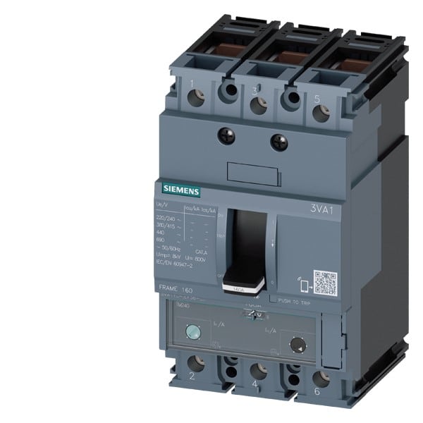 SIEMENS SIE3VA11504EF360AA0 INT.AUT.3VA 50A 3P 36KA TM ATAM B/T