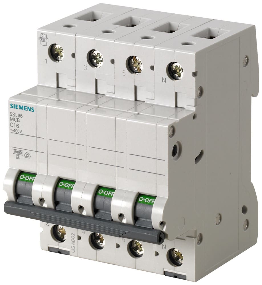 SIEMENS SIE5SL66257BB INT. MT ICN 6000A, ICU 6KA 3P+N C25