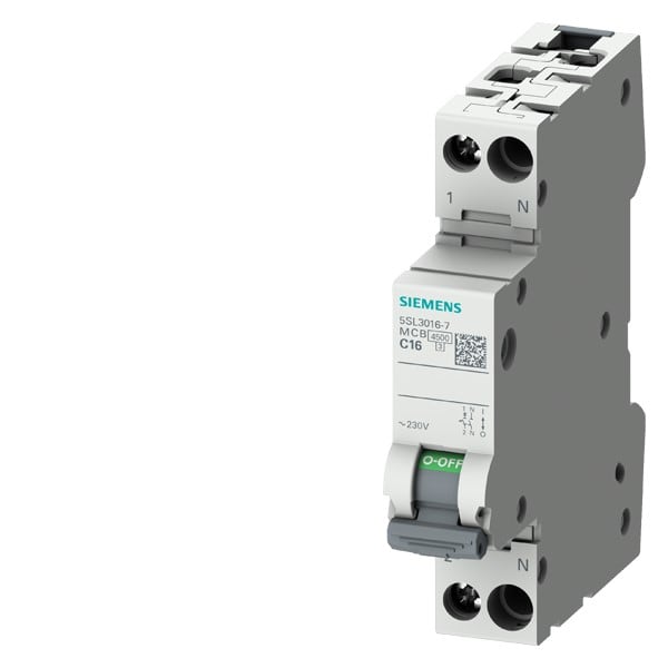 SIEMENS SIE5SL30167 INT MT 1P+N C16 4500A 1UM NEW