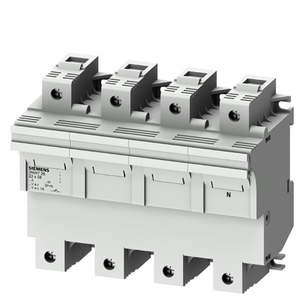 SIEMENS SIE3NW7261 BASE SEZ.X FUS. CIL.22X58 3P+N