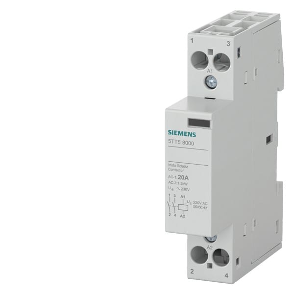 SIEMENS SIE5TT58000 CONTATTORE 20A 230VCA 2NA 1UM ACC.