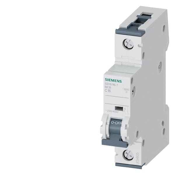 SIEMENS SIE5SY61167 INT MT 1P C16 ICN 6KA ICU 15KA