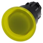 SIEMENS - SIE3SU10011BA300AA0 PULS.LUM.FUNGO GIALLO SBLOC.TRAZ. 40MM