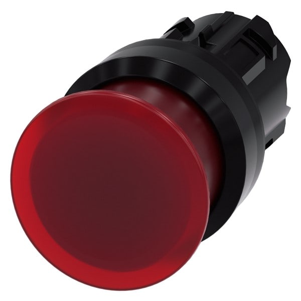 SIEMENS SIE3SU10011AD200AA0 PULS.LUM.FUNGO ROSSO 30MM