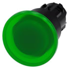SIEMENS SIE3SU10011BA400AA0 PULS.LUM.FUNGO VERDE SBLOC. TRAZ. 40MM
