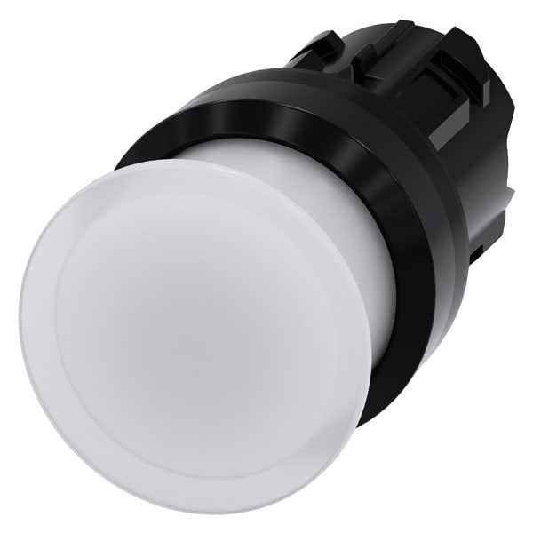 SIEMENS SIE3SU10011AD600AA0 PULS.LUM.FUNGO BIANCO 30MM