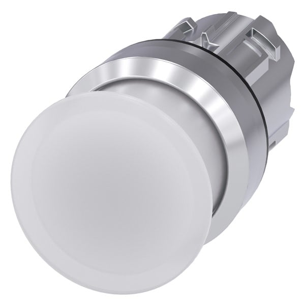 SIEMENS SIE3SU10511AD600AA0 PULS.LUM.FUNGO BIANCO 30MM