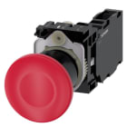 SIEMENS SIE3SU11001BA201FA0 PULS.FUNGO MANT.TRAZ.ROSSO 1NO+1NC VITE