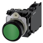 SIEMENS - SIE3SU11000AB403FA0 PULS. MOMENT.PLAST.VERDE 1NO+1NC MOLL