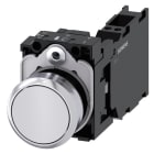 SIEMENS SIE3SU11500AB603FA0 PULS. MOMENT.MET.BIANC 1NO+1NC MOLLA