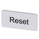 SIEMENS SIE3SU19000AC810DU0 TARGH.ADES. ARG. 12,5X27MM SCRIT. RESET