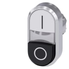 SIEMENS SIE3SU10513BB610AK0 PULS.LUM.DOPPIO BIANC-SPORG NERO I-O