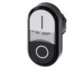 SIEMENS SIE3SU10003AB610AK0 PULS. DOPPIO PIATTO BIANCO-NERO I-O