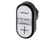 SIEMENS SIE3SU10013AB660AL0 PULS.LUM.DOPPIO PIATTO BIANCO-BIANCO +,