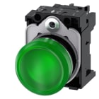 SIEMENS SIE3SU11566AA401AA0 IND.LUM.VERDE LENTE LISCIA LED 230V AC