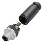 SIEMENS SIE6GT20900BE00 M12 CONNECTOR / 8 PIN, MALE