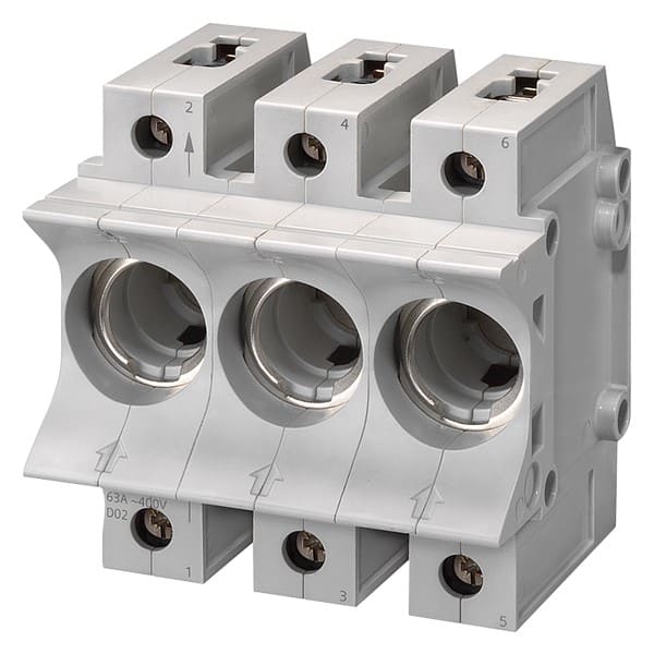 SIEMENS SIE5SG5701 BASE NEOZED D02 3P 63A CON PROT.CONT.