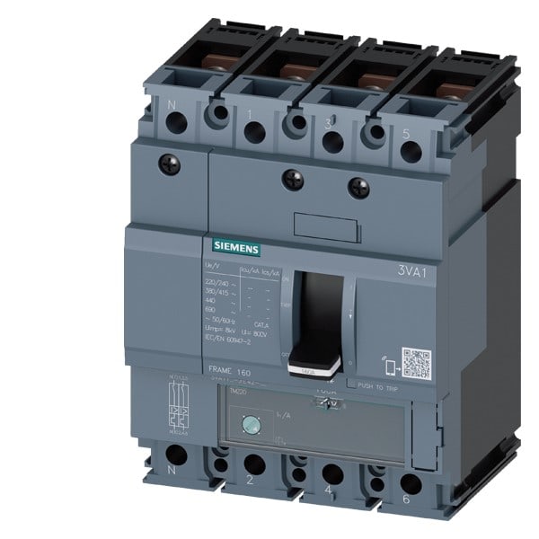 SIEMENS SIE3VA11106GE420AA0 IN.AUT.3VA 100A 4P N100 70KA TM ATFM L/T