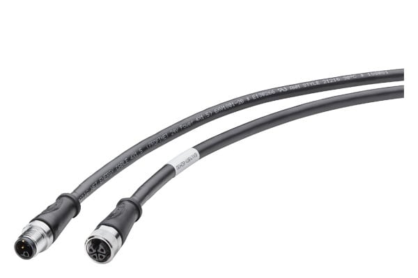 SIEMENS SIE6XV18016DN15 M12 POWER CONNECT. CABLE 15,0 M, L CODE