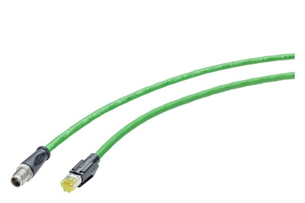SIEMENS SIE6XV18785TH20 IE TP CORD M12-180/RJ45-180 (4X2, 2 M)