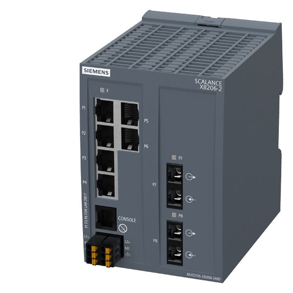 SIEMENS SIE6GK52062BD002AB2 SCALANCE XB206-2 (SC, PN)